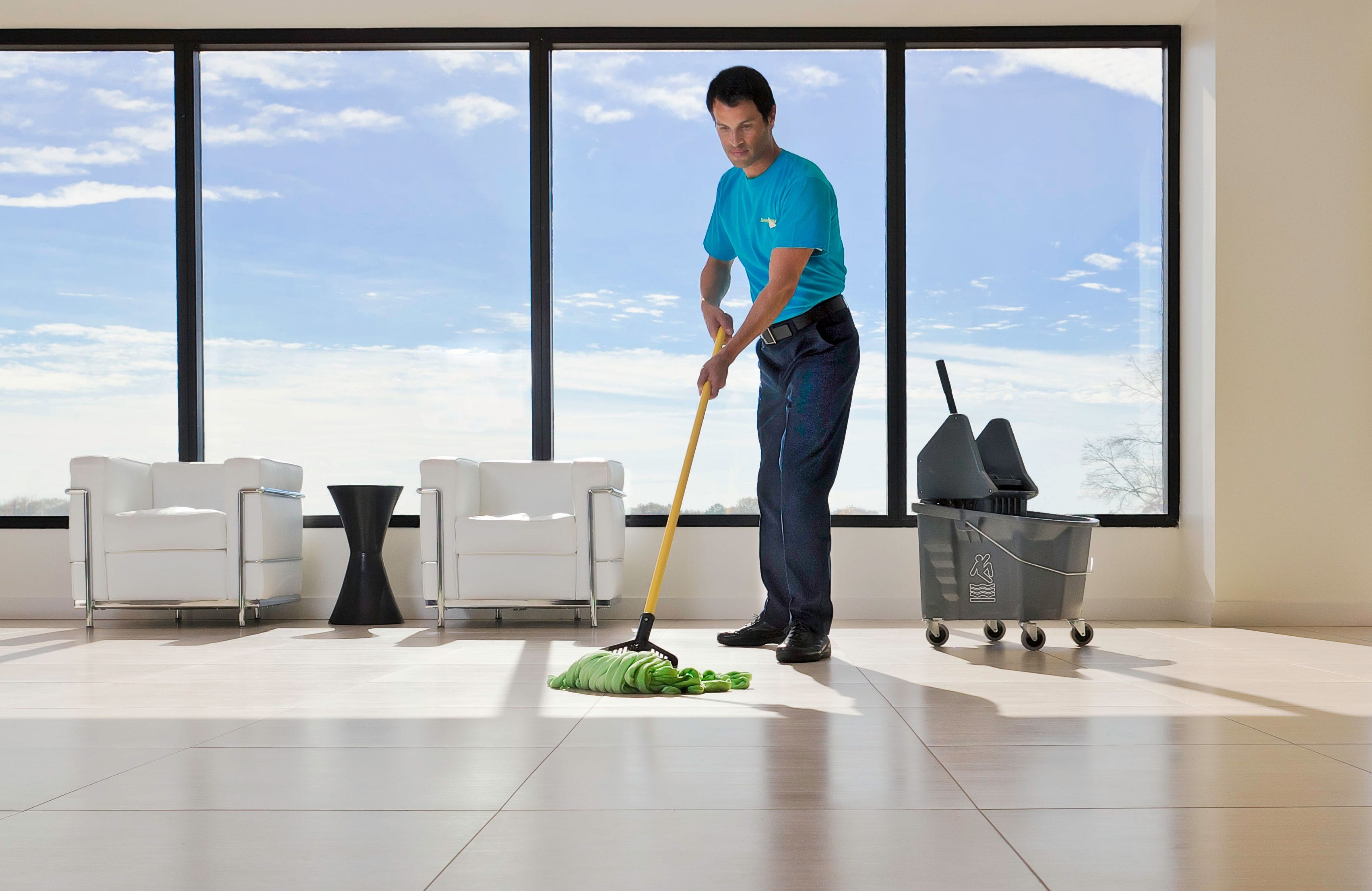 cleaning office floor in Duluth