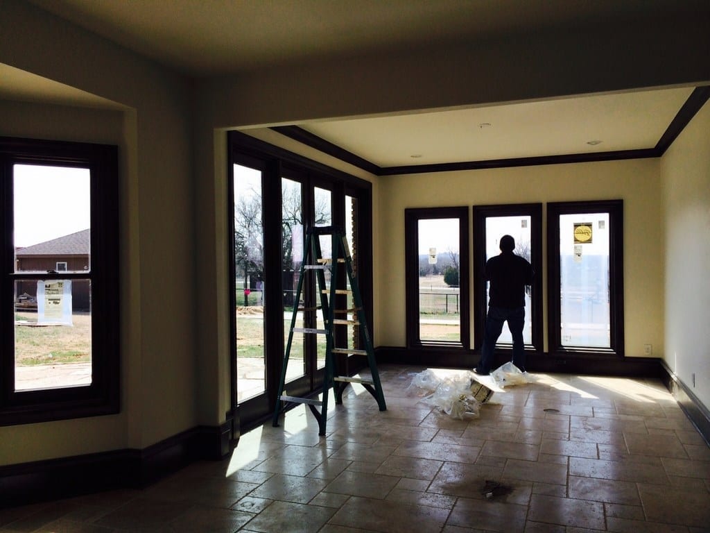cleaning office floor in alpharetta